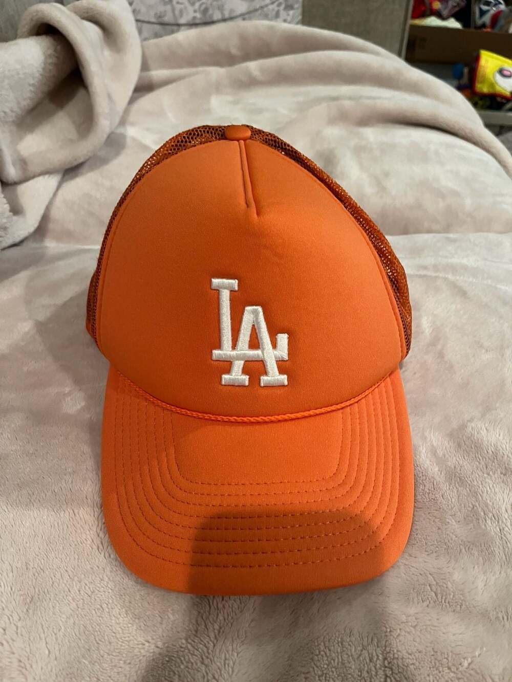 '47 Brand Los Angeles LA Dodgers Trucker Snapback Baseball Rope Hat Orange